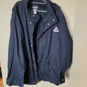 Bulwark FR Men’s Flame Resistant Jacket 4XL Comfortouch Workwear Welding, Fire